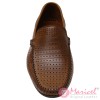 Pantofi barbatesti casual piele maro MAR-151