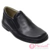 Pantofi barbatesti negri casual cu elastic MAR-190