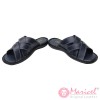 Papuci barbatesti din piele naturala gri + albastru MAR-176 Papuci barbatesti din piele naturala gri + albastru MAR-176