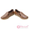 Pantofi dama casual din piele naturala maro MAR-185